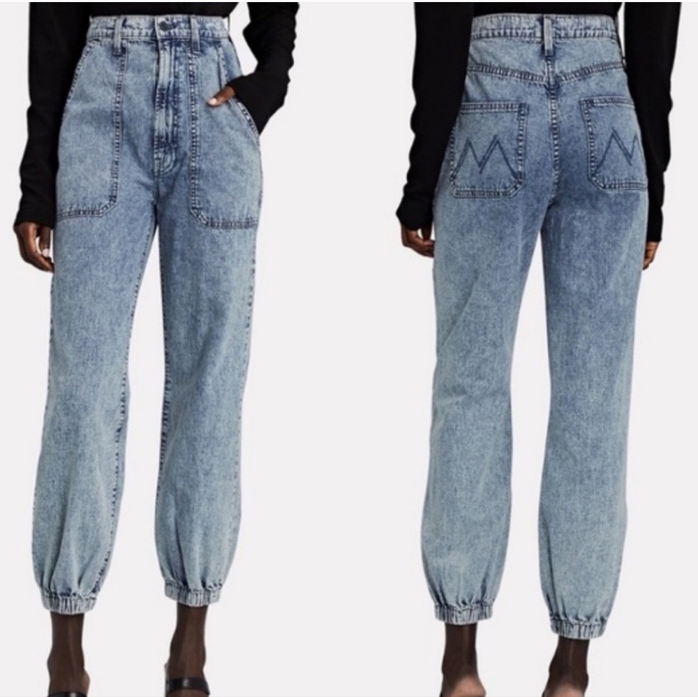 MOTHER Wrapper Patch Springy Ankle Jeans